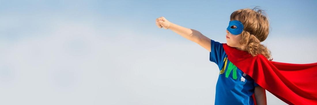 Kid in superhero outfit | Pascoe Vale VIC Dentist